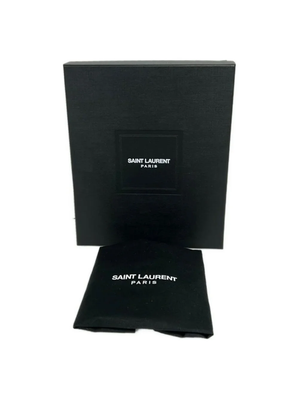 Saint Laurent Paris Clutch Classic Toile Monogram Dark Brown Black - Picture 9 of 9